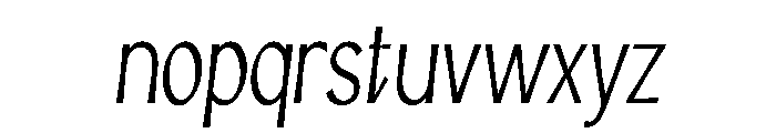 JoyD LightItalic Font LOWERCASE
