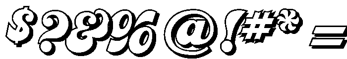Jolly Roger Shadow Font OTHER CHARS