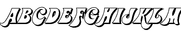 Jolly Roger Shadow Font UPPERCASE