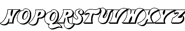 Jolly Roger Shadow Font UPPERCASE