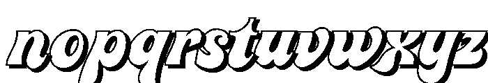 Jolly Roger Shadow Font LOWERCASE