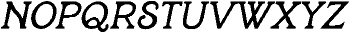 JP Millie June Italic otf (400) Font UPPERCASE