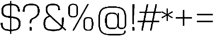 JpAl10 Light otf (300) Font OTHER CHARS