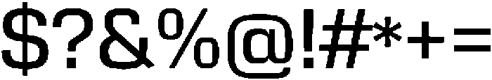 JpAl10 Medium otf (500) Font OTHER CHARS