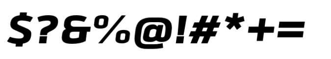 JP Alva Expanded Black Italic Font OTHER CHARS