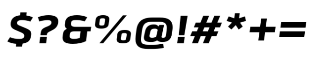 JP Alva Expanded Heavy Italic Font OTHER CHARS