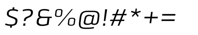 JP Alva Expanded Regular Italic Font OTHER CHARS