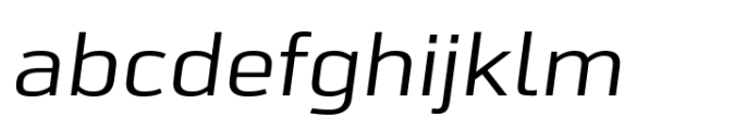 JP Alva Expanded Regular Italic Font LOWERCASE