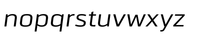 JP Alva Expanded Regular Italic Font LOWERCASE