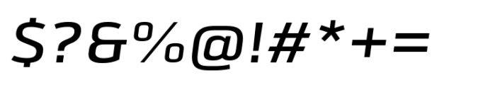 JP Alva Expanded Semi Bold Italic Font OTHER CHARS