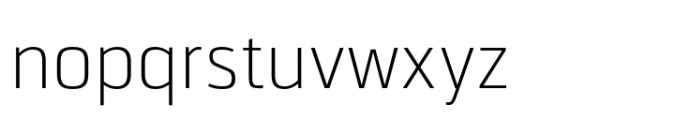 JP Alva Extra Light Font LOWERCASE