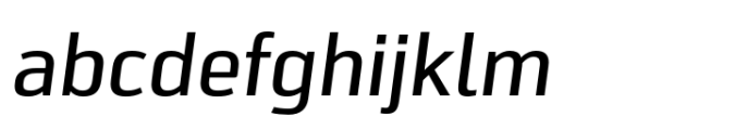 JP Alva Medium Italic Font LOWERCASE