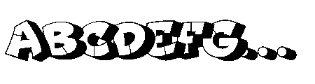 Jraot 3D Graffiti Jraot Hollow FONT