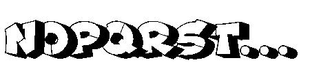 Jraot 3D Graffiti Jraot Hollow Font LOWERCASE