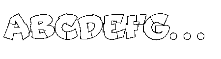 Jraot 3D Graffiti Jraot Outline Font UPPERCASE