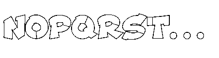 Jraot 3D Graffiti Jraot Outline Font LOWERCASE
