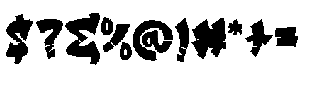 Jraot 3D Graffiti Jraot Regular Font OTHER CHARS