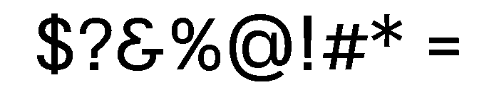 JSTNodigSans Regular Font OTHER CHARS
