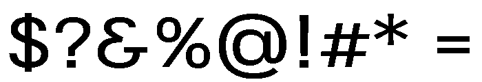 JSTNodigSans RegularExtended Font OTHER CHARS