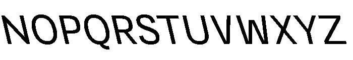 JSTNodigSans RegularReverse Font UPPERCASE