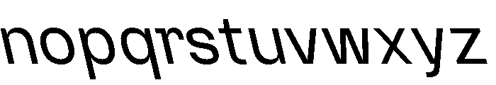 JSTNodigSans RegularReverse Font LOWERCASE