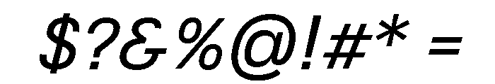 JSTNodigSans RegularSlanted Font OTHER CHARS