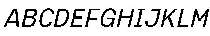 JSTNodigSans RegularSlanted Font UPPERCASE