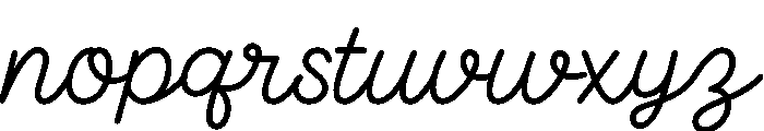 JT SelinaDaniel Script Font LOWERCASE