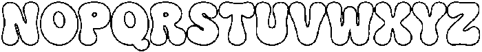 JT CuteMist Outline Regular otf (400) Font UPPERCASE