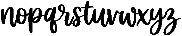 JT DailyCalm Regular otf (400) Font LOWERCASE