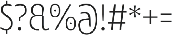 JT Mekito Extra Light Condensed otf (200) Font OTHER CHARS