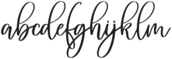 JT Raelyn Regular otf (400) Font LOWERCASE