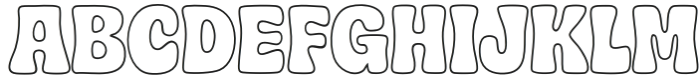 JT RtroClub Outline Regular otf (400) Font UPPERCASE