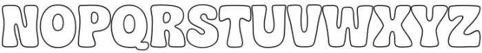 JT RtroClub Outline Regular otf (400) Font UPPERCASE