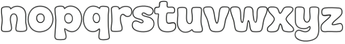 JT RtroClub Outline Regular otf (400) Font LOWERCASE