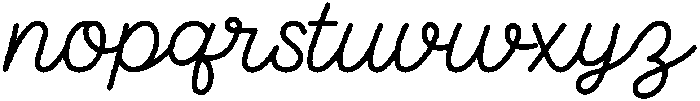 JT SelinaDaniel Script Regular otf (400) Font LOWERCASE