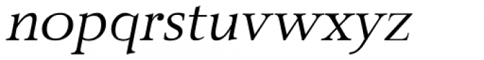 JT Alvito Light Italic Font LOWERCASE