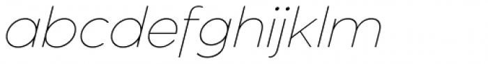 JT Marnie Thin Italic Font LOWERCASE