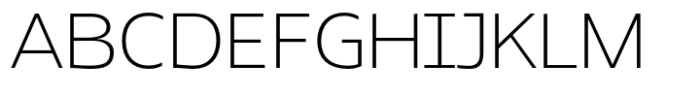 JT Mekito Extra Light Expanded Font UPPERCASE