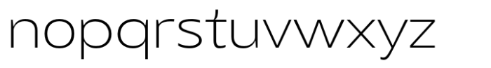 JT Mekito Extra Light Expanded Font LOWERCASE
