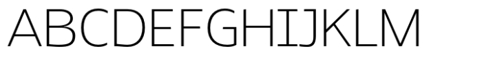 JT Mekito Extra Light Semi Expanded Font UPPERCASE