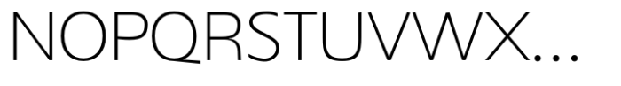 JT Mekito Extra Light Semi Expanded Font UPPERCASE