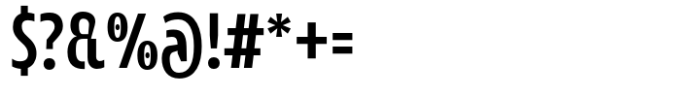 JT Mekito Medium Ultra Condensed Font OTHER CHARS