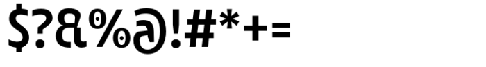 JT Mekito Semi Bold Condensed Font OTHER CHARS