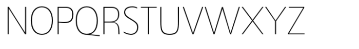 JT Mekito Thin Semi Condensed Font UPPERCASE