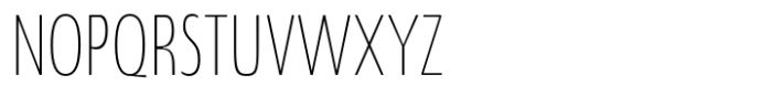 JT Mekito Thin Ultra Condensed Font UPPERCASE