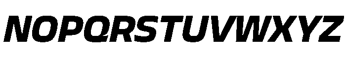 JTCyraxSans BoldItalic Font UPPERCASE