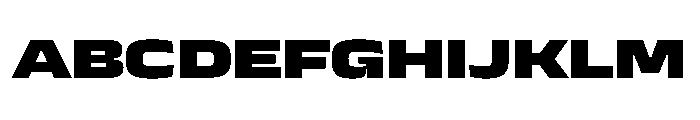 JTCyraxSans ExtendedBlack Instance Font UPPERCASE