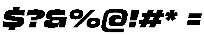 JTCyraxSans ExtendedBlackItalic Instance Font OTHER CHARS