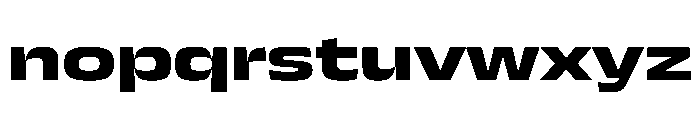 JTCyraxSans ExtendedBold Instance Font LOWERCASE